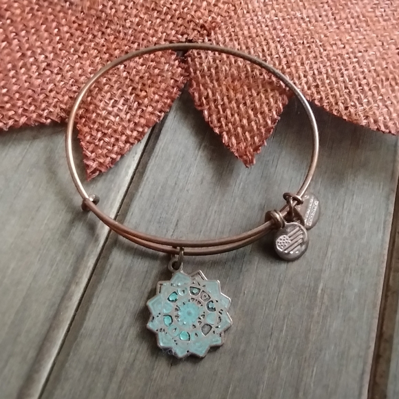 Alex and Ani Heart Chakra Charm Bangle Bracelet - Picture 4 of 9